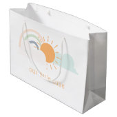 Pastel Minimal Baby shower Groot Cadeauzakje (Achterkant Gekanteld)