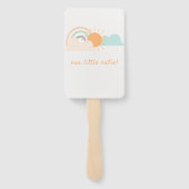 Pastel Minimal Baby shower Handwaaier (Achterkant)