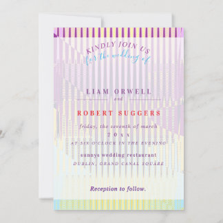 Pastel Minimal Pastel Passie Uitnodigingen Lineair