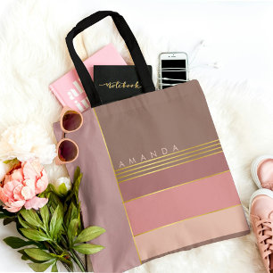 Pastel Minimalist Trendy Stijlvol Chic Kleurrijk Tote Bag