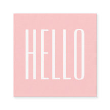 Pastel minimalistisch modern roze vet visitekaartj