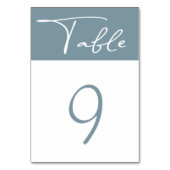 pastel minimalistisch modern tafelnummer (Achterkant)