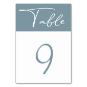 pastel minimalistisch modern tafelnummer (Voorkant)