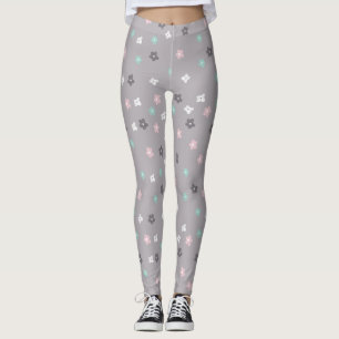 Pastel minimalistisch moderne florale leggings