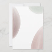 Pastel Minimalistische Kalligrafie Bruiloft Aankondiging (Achterkant)