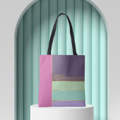 Pastel Minimalistische Trendy Stijlvolle Chic Kleu Tote Bag