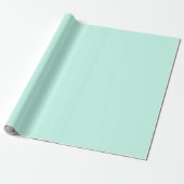 Pastel Mint Blauw Effen Kleur | Klassiek | Elegant Cadeaupapier (Uitgerold)