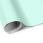 Pastel Mint Blauw Effen Kleur | Klassiek | Elegant Cadeaupapier (Rol Hoek)