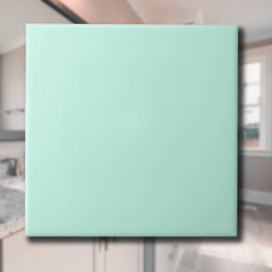 Pastel Mint Blauw Effen Kleur   Klassiek   Elegant Tegeltje