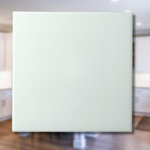 Pastel Mint Crème Effen Kleur   Klassiek   Elegant Tegeltje