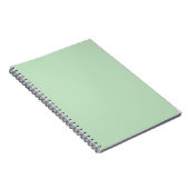 Pastel Mint Effen Kleur Minimalistisch Notitieboek (Rechterzijde)