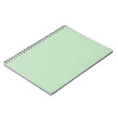 Pastel Mint Effen Kleur Minimalistisch Notitieboek (Linkerzijde)