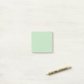 Pastel Mint Effen Kleur Minimalistisch Post-it® Notes (Op bureau)