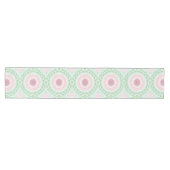 Pastel Mint en Roos Mandala Ontwerp Medium Tafelloper (Horizontaal)