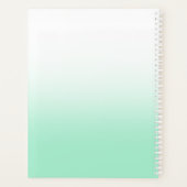 Pastel Mint en Wit Ombre Planner (Achterkant)