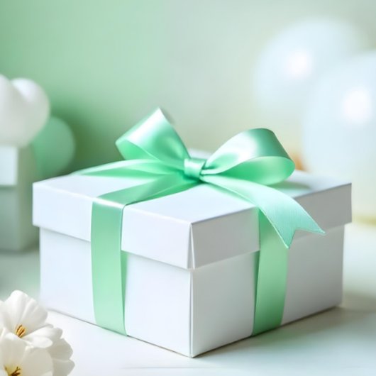 Pastel Mint Green #B2EBBB Satijnen Lint