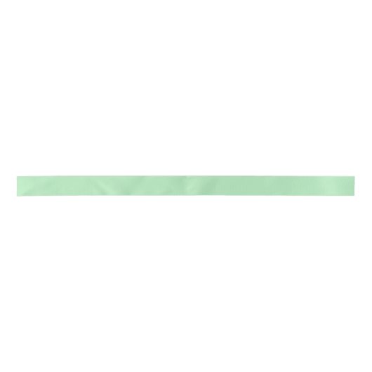Pastel Mint Green #B2EBBB Satijnen Lint (Voorkant)