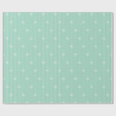 Pastel Mint Green Geometric Pattern Cadeaupapier (Vlak)