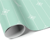 Pastel Mint Green Geometric Pattern Cadeaupapier (Rol Hoek)