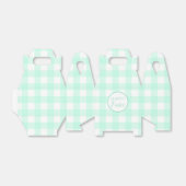 Pastel Mint Green Happy Paast Patroon Bedankdoosjes (Uitgevouwen)