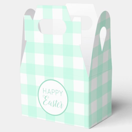 Pastel Mint Green Happy Paast Patroon Bedankdoosjes (Geopend)