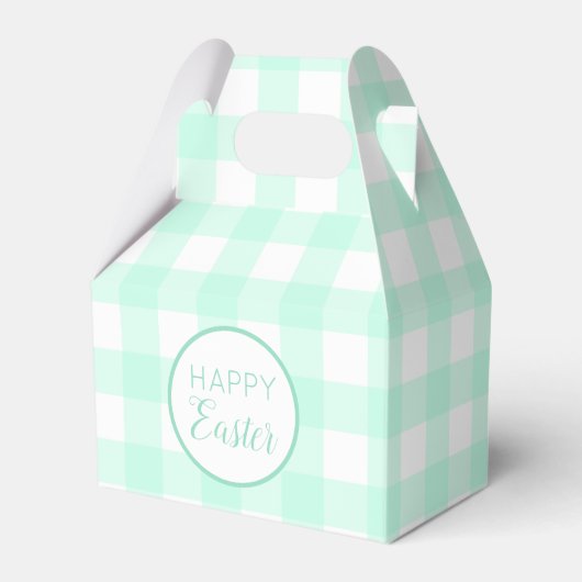 Pastel Mint Green Happy Paast Patroon Bedankdoosjes (Voorkant Zijde)