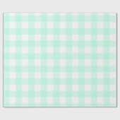 Pastel Mint Green Pset Pattern Pasen Cadeaupapier (Vlak)