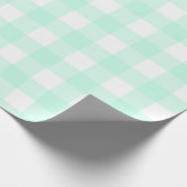Pastel Mint Green Pset Pattern Pasen Cadeaupapier (Hoek)