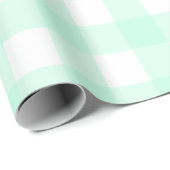 Pastel Mint Green Pset Pattern Pasen Cadeaupapier (Rol Hoek)