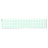 Pastel Mint Green Pset Pattern Pasen Korte Tafelloper (Horizontaal)