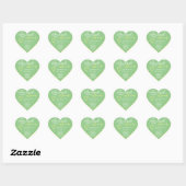 Pastel Mint Green Simple Made Love Heart Logo Cute Hart Sticker (Vel)
