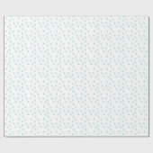 Pastel Mint Green Simple Modern Raindrops Patroon Cadeaupapier (Vlak)