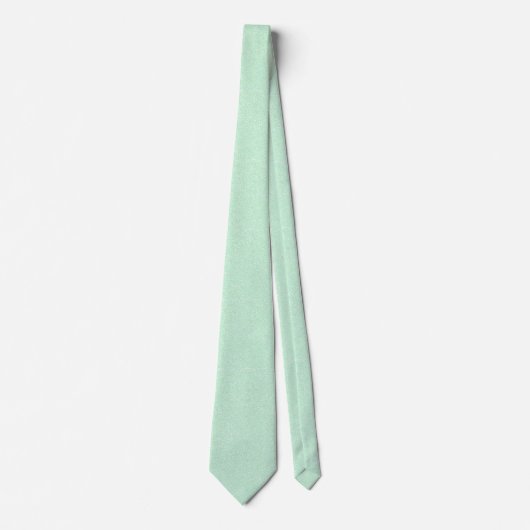 Pastel Mint Green Speckle Pattered Necktie Stropdas (Voorkant)