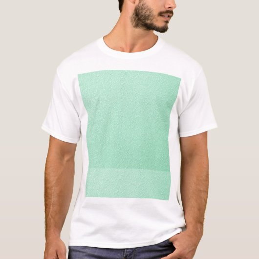 Pastel Mint Green Trendy Colors T-shirt (Voorkant)