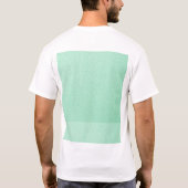 Pastel Mint Green Trendy Colors T-shirt (Achterkant)
