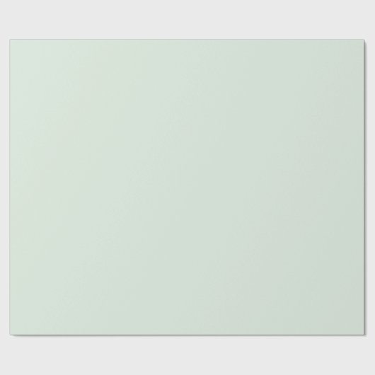 Pastel Mint Groen Effen Kleur Cadeaupapier (Vlak)