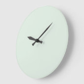 Pastel Mint Groen Effen Kleur Grote Klok (Hoek)