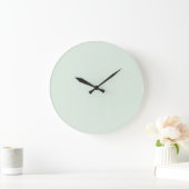 Pastel Mint Groen Effen Kleur Grote Klok (Huis)