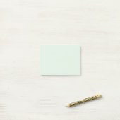Pastel Mint Groen Effen Kleur Post-it® Notes (Op bureau)