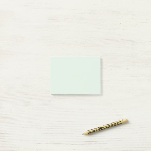 Pastel Mint Groen Effen Kleur Post-it® Notes (Op bureau)