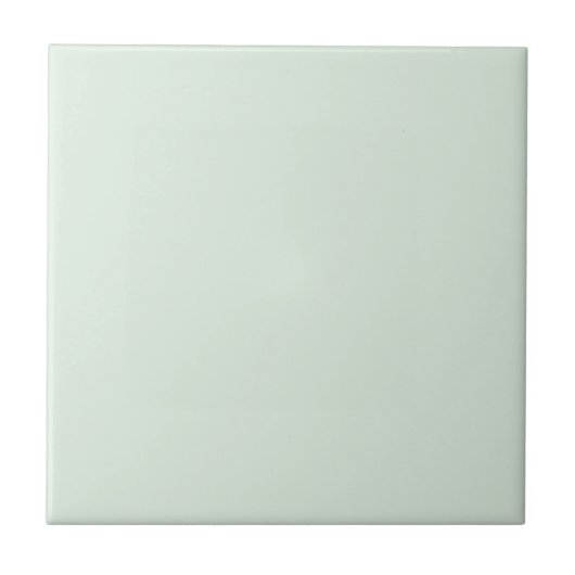 Pastel Mint Groen Effen Kleur Tegeltje (Voorkant)