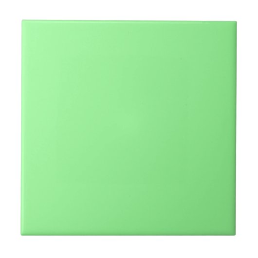 Pastel Mint Groene Effen Kleur | Klassiek | Elegan Tegeltje (Voorkant)