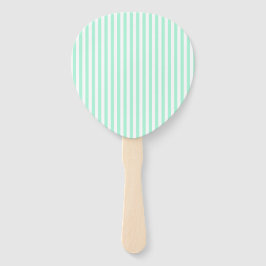 Pastel Mint Groene Strepen Zomer Gestreept Handwaaier