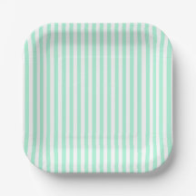 Pastel Mint Groene Strepen Zomer Gestreept