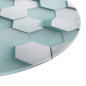 Pastel Mint Hexagonaal 3D Mozaïek Snijplank (Hoek)