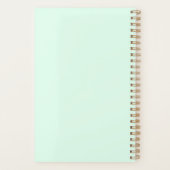 Pastel Mint Inspirerend Self Care Quote Planner (Achterkant)