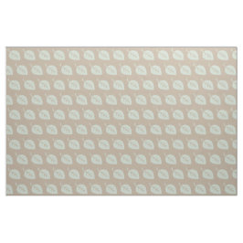 Pastel Mint Linen Leaf Pattern Fabric Stof
