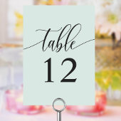 Pastel Mint minimalistische kalligrafie bruiloft Kaart