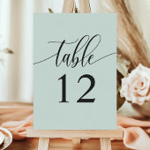 Pastel Mint minimalistische kalligrafie bruiloft Kaart