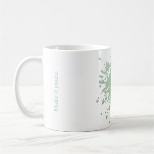 Pastel Mint Plant Persoonlijke Mok – Maak hem van
